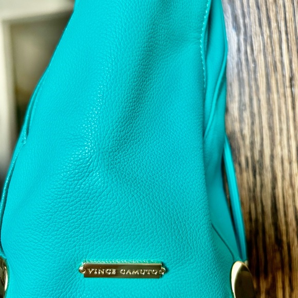 Vince Camuto Teal Blue Sling Bag Leather - Picture 3 of 3